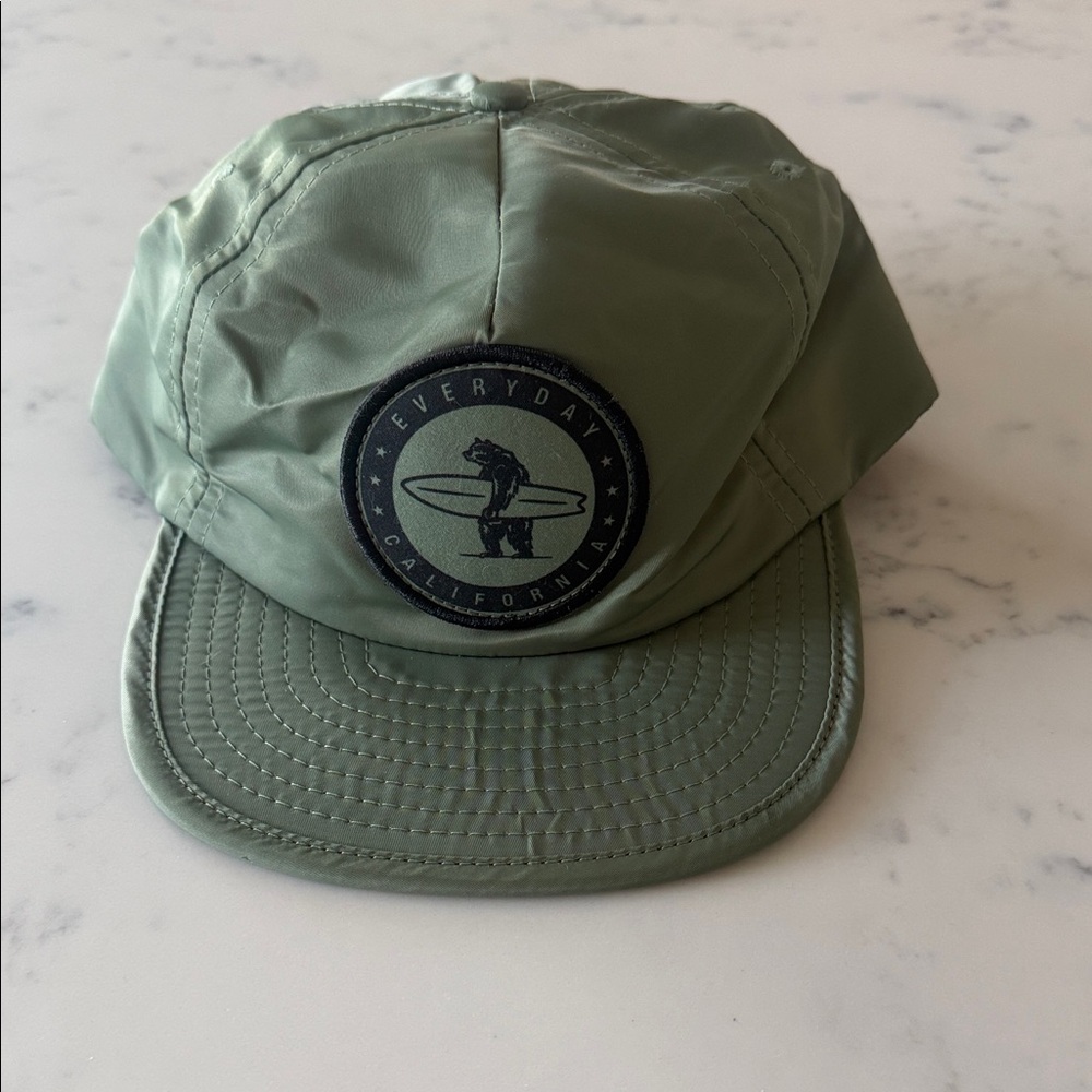 Everyday California Green 5-Panel Snapback Hat Adjustable Surf Skate